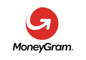 MoneyGram logo displayed, symbolising the company's services in global money transfers and remittances.